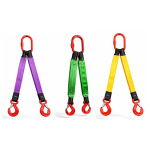 Zawiesia pasowe 2-ciegnowe zakończone hakami z zabezpieczeniem CZO